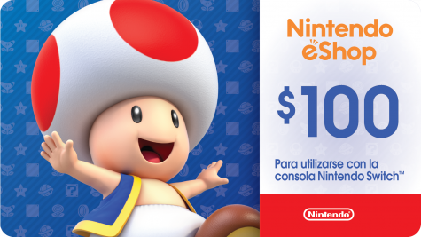 Tarjeta de regalo digital para Nintendo eShop: $100